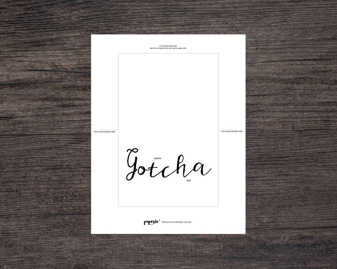 Gotcha Day Card Printable Happy Gotcha Day Printable - Etsy