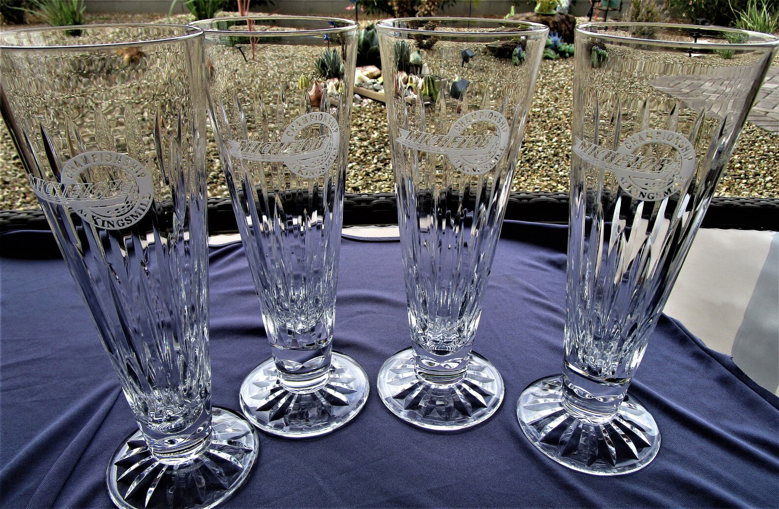 Vintage Waterford Crystal Tall Pilsner Beer Glasses PGA Etsy
