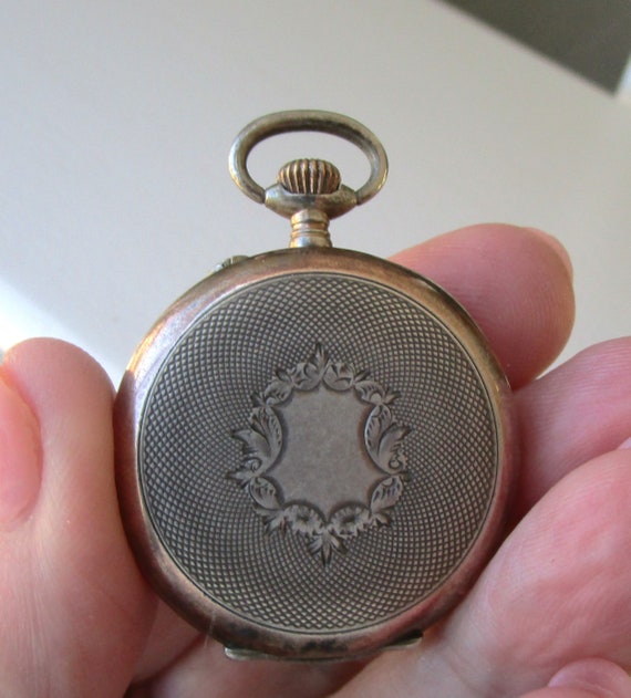 Antique German Coin Silver 800 Ladies Pocket Watch