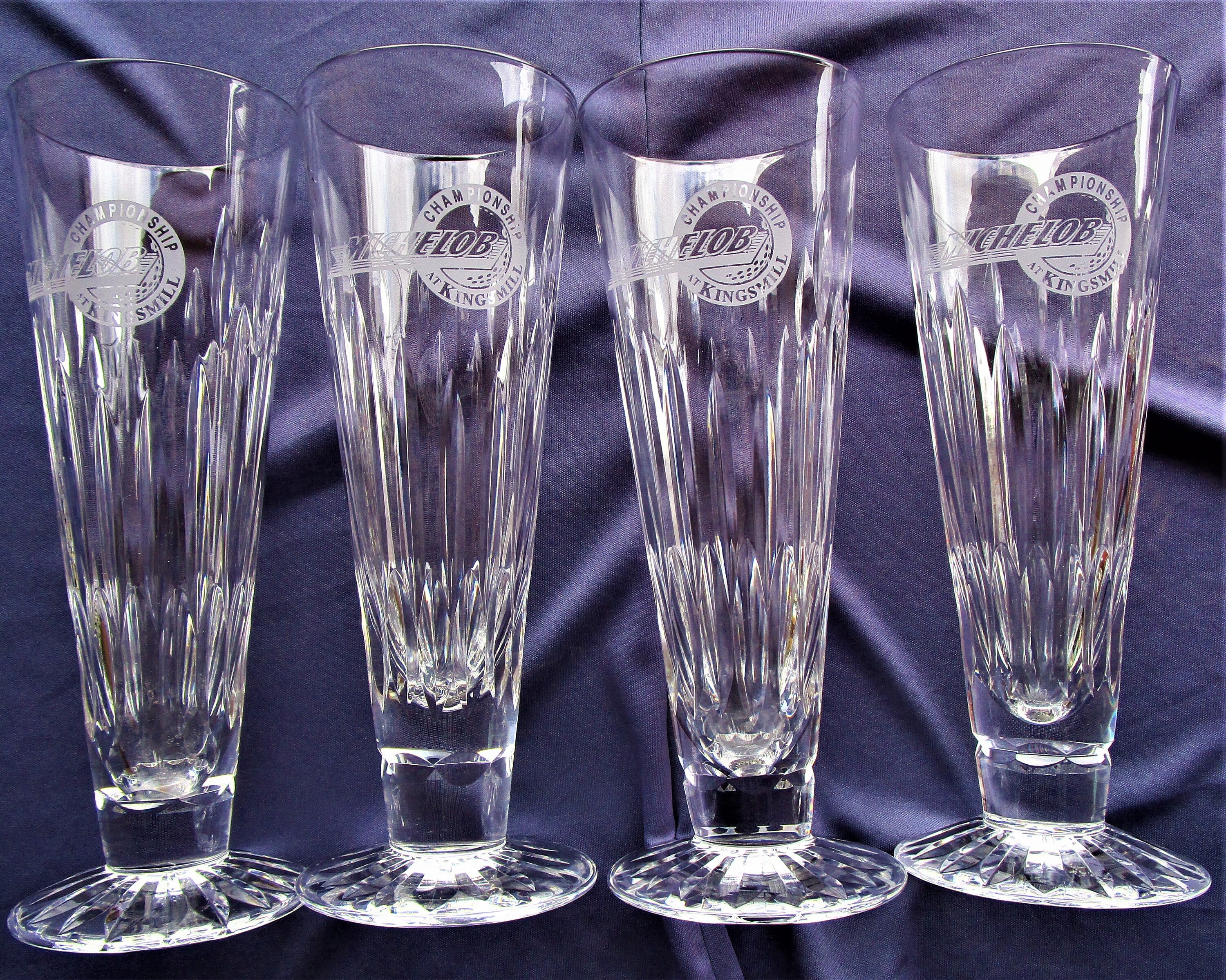 Vintage Waterford Crystal Tall Pilsner Beer Glasses PGA Etsy