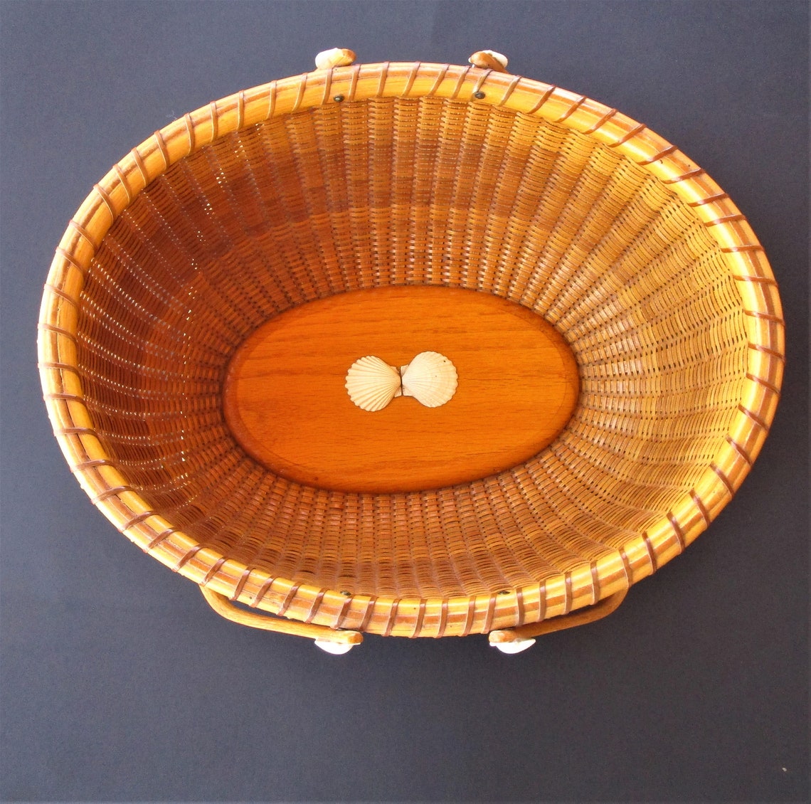 Nantucket Lighthouse Basket Large Double Handled Heaven Can Etsy