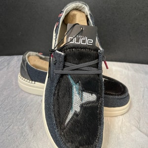 Customized “Dudes” Shoes Genuine Leather, hair on hide, Wendy Women’s Shoe Size 8