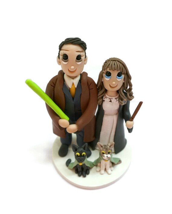 harry potter star wars cake topper