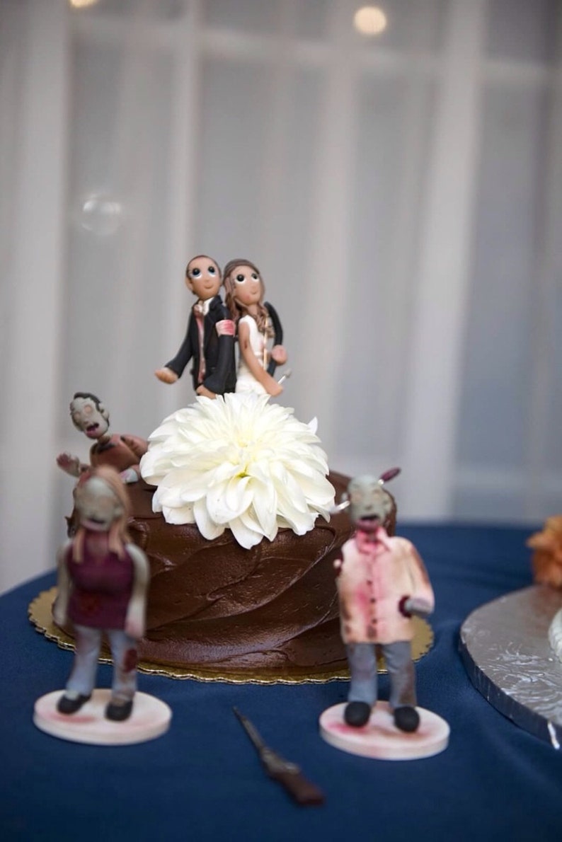 Walking Dead Cake Topper Personalised Zombie Cake Toppers