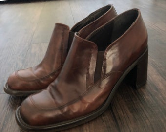 Zapatos mocasines color marrón castaño - Talla 6.5