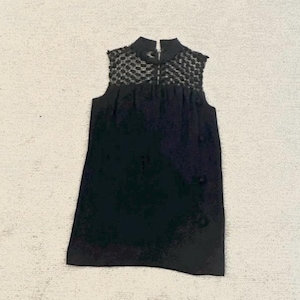 60&#39;s Classic Black Medium Mock Dress
