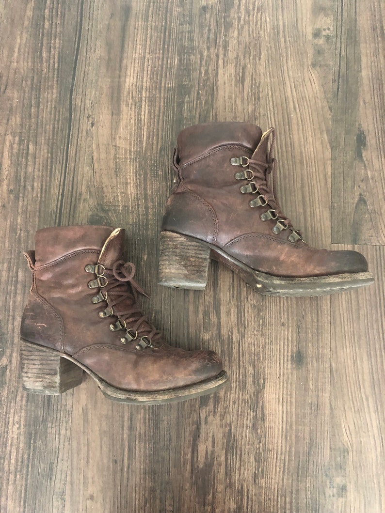 frye distressed boots