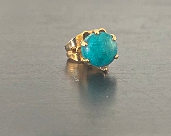 One Single Vintage Turquoise Earring