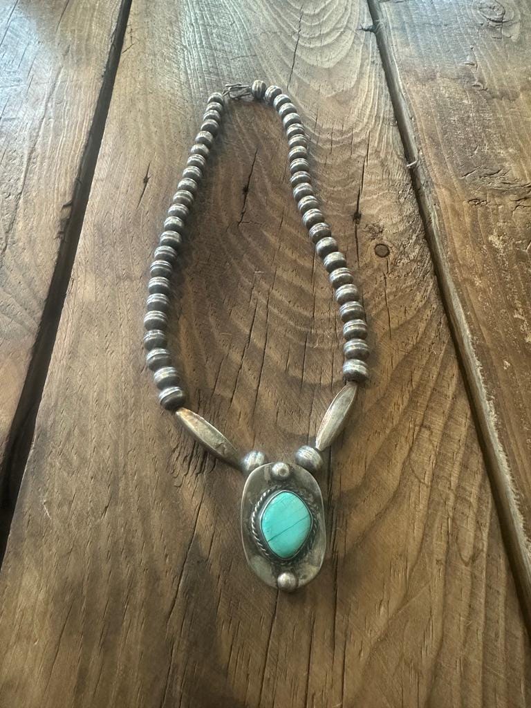Vintage 1940s Turquoise Jewelry - Etsy