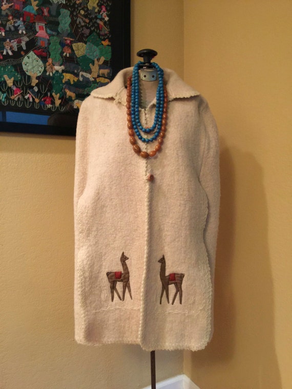 Peruvian Style Cocoon Poncho Coat