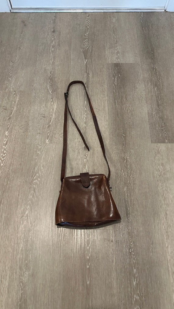 Chestnut Brown Leather Doctors Handbag /Satchel
