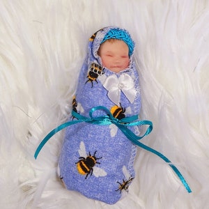 Polymer Clay Bundle Baby hand sculpted OOAK Miniature, Summer