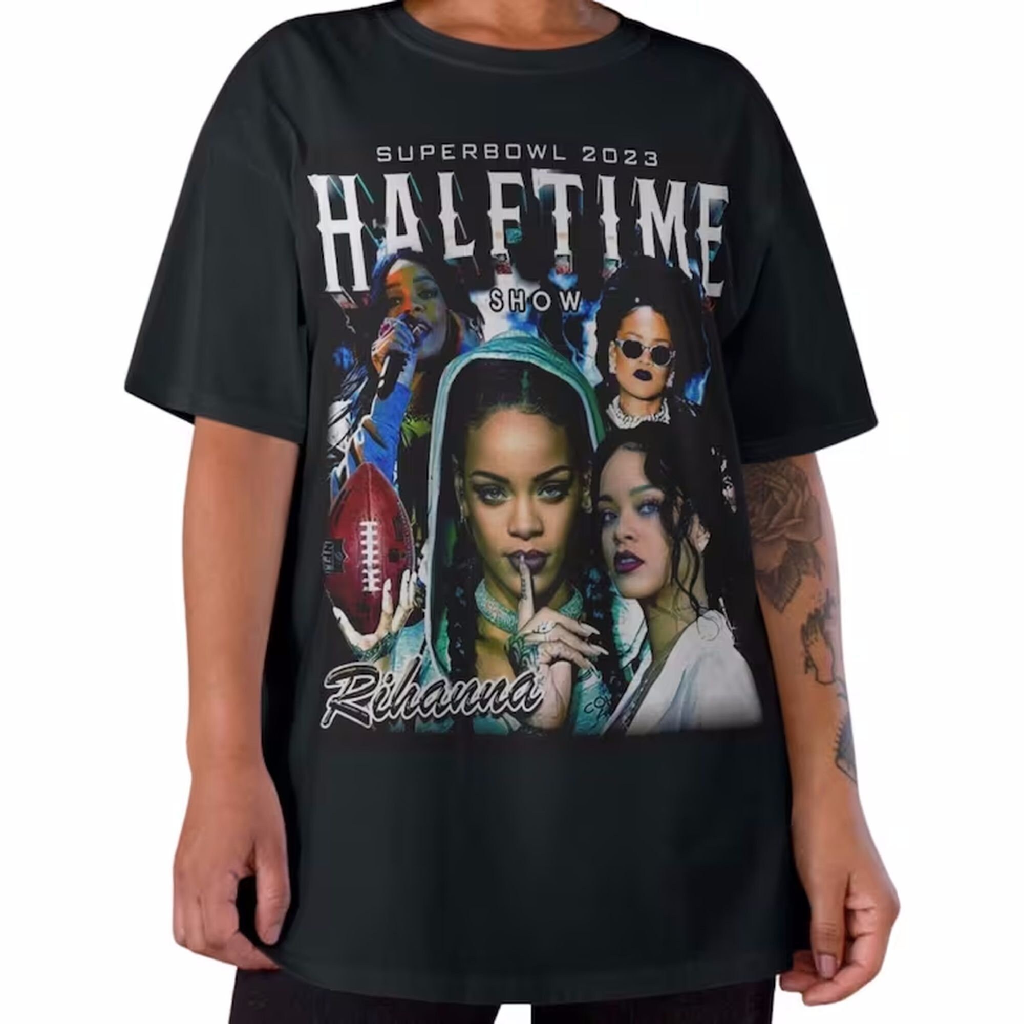 Rihanna Perform At The 2023 Super Bowl Vintage T-Shirt - Kaiteez