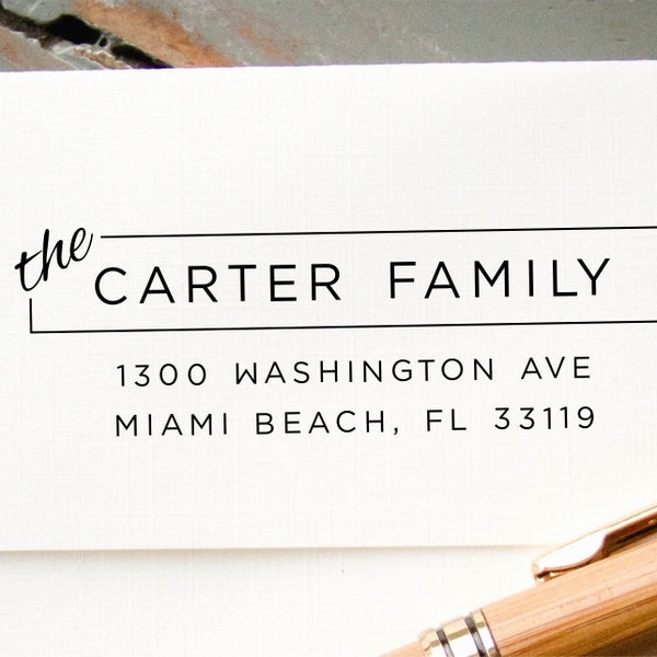 Custom Return Address Stamp: Personalized Pre-Inked Rubber Stamp