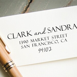 Self Inking Return Address Stamp, Custom Address Stamp, Custom Stamp, Personalized Address Stamp, Valentines Gift for Him, Stocking Stuffer