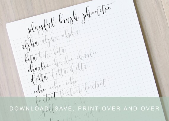 worksheet calligraphy