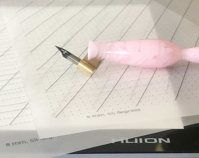 Copperplate and spencerian calligraphy guide sheets calligraphy slant
