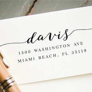 Self-Inking Address Stamp, Custom Address Stamp, Custom Rubber Stamp, Personalized Stamp, Return Address Stamp, Engagement Gift