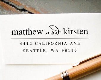 Self-Inking Address Stamp, Custom Return Address Stamp, Custom Rubber Stamp, Engagement Gift, Housewarming Gift, Personalized Stamp