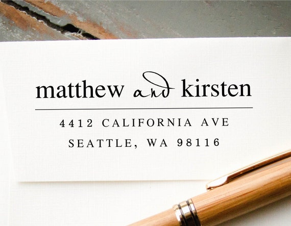 Custom Return Address Stamp-self Inking-personalized Stamp-housewarming  Gift-client Gift-wedding Stamp 