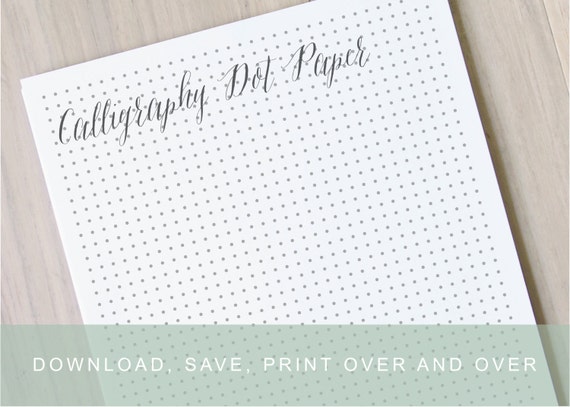 Light Gray Dot Paper, Printable Calligraphy Practice Paper