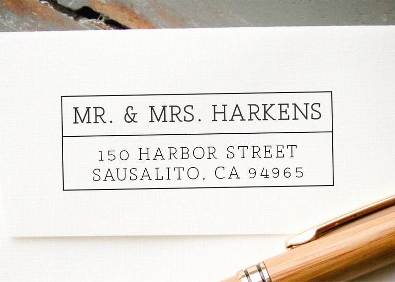 Personalized Return Address Stamp, Self Inking Stamp, Custom Rubber Stamp, Custom Stamp, Pre-Inked Address Stamp, Housewarming Gift image 2