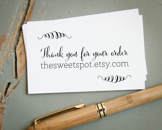 pre inked business card