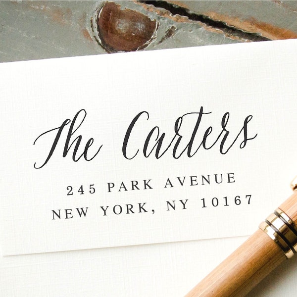 Self-Inking Stamp, Custom Address Stamp, Custom Stamp, Custom Rubber Stamp, Personalized Stamp, Return Address Stamp: New Couple Gift