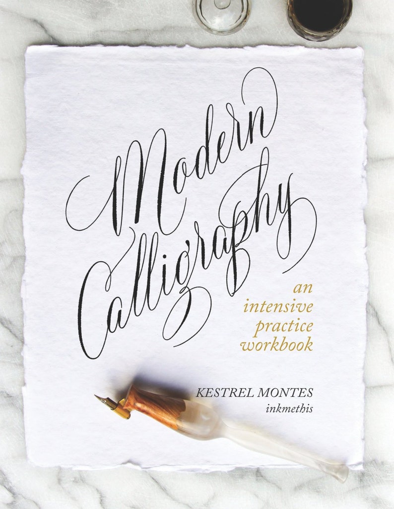 Calligraphy Practice Book Learn Modern Calligraphy Learn Etsy Calligraphy practice book learn modern calligraphy learn etsy