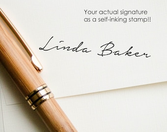 Custom Signature Stamp, Your Signature on a Stamp, Self Inking Stamp, Personalized Stamp, Custom Stamp, Custom Letterhead, Custom Stationary