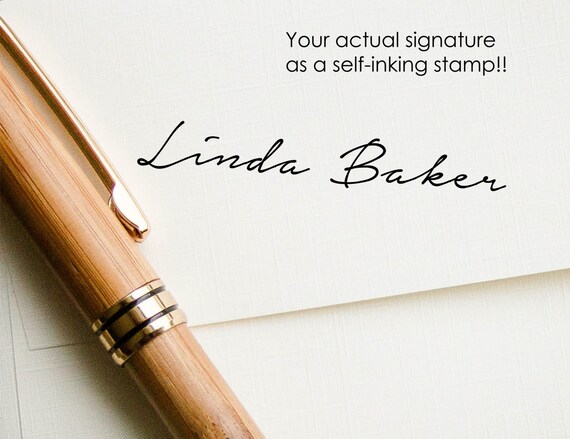  Custom Signature Stamp - Self Inking Personalized