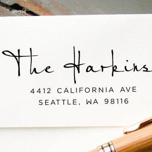 Selbstfärber Adressstempel, Individueller Stempel, Personalisierung Stempel, Adressstempel für die Adresse, Einweihungsparty, Hochzeit, Handkalligraphie