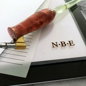 Bloc de notas transparente personalizado: papel secante de escritorio grabado