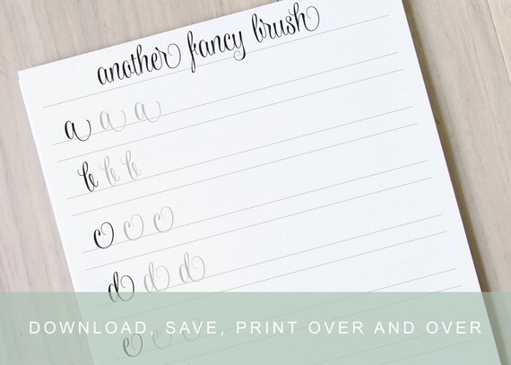 modern calligraphy workbook (+ printable version)