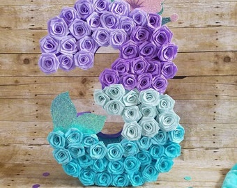Number 3 piñata ,Mermaid Pinata , Mermaid party decoration ...