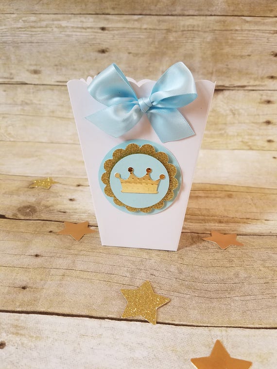 Amazon Com Baby Boy Baby Shower Popcorn Boxes 36 Pack She S