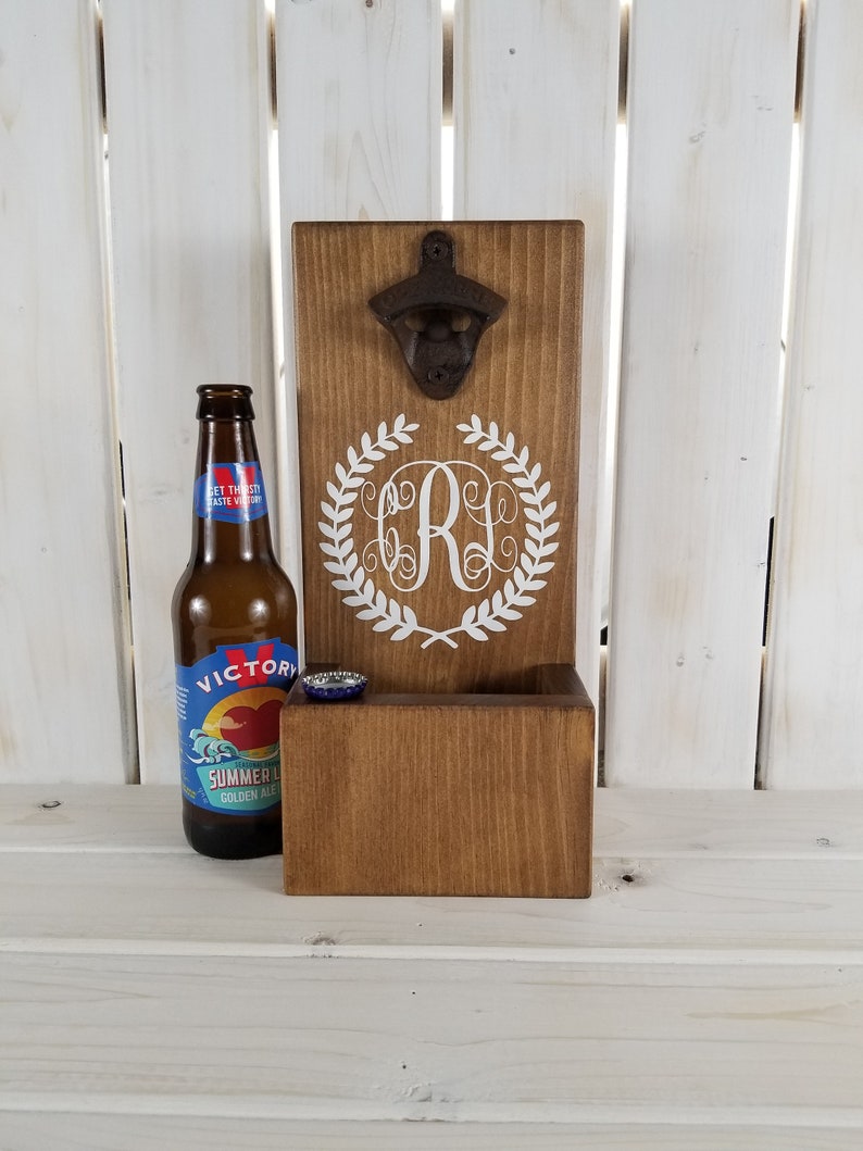 Custom Personalized Monogram Wall Mounted Bottle Opener With Etsy