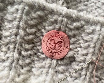 Kreisrundes Samt Label: Elegant Branding (2,5 cm)