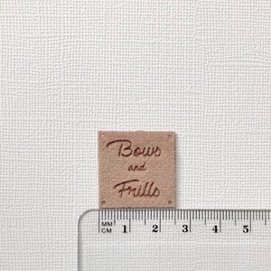 Square Lux Velvet Custom Labels 2.5cm x 2.5cm image 4