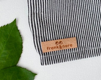 Vegan Wildleder Personalisierte Etiketten - 4.5cm x 1cm