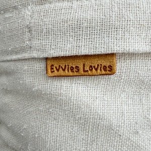 In-seam Lux Velvet Custom Labels - 2.75cm x 1.75cm