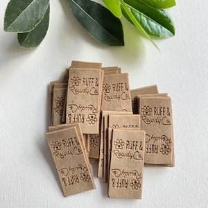 Lux Velvet | Customizable Fold-Over Labels - 0.75&quot; x 1.75&quot;