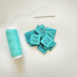 Square Lux Velvet Custom Labels - 2cm x 2cm
