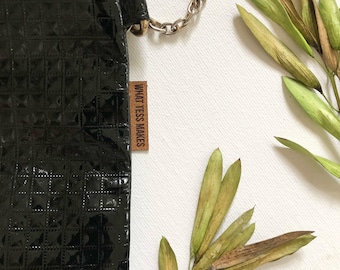 Vegane Wildleder Etiketten - 2,75cm x 1,75cm