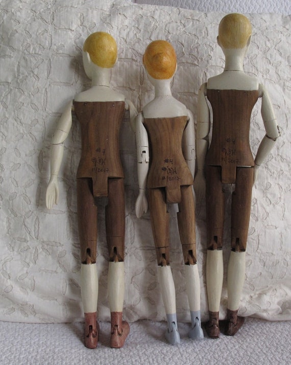Jointed wooden sales dolls