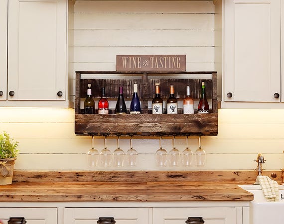 Wedding Gift Wine Rack, Wooden Wine Rack, Wall Mounted Wine Rack, Wine Storage,Table Wine Rack, Wine Box, Wedding Gift, Liquor Cabinet
