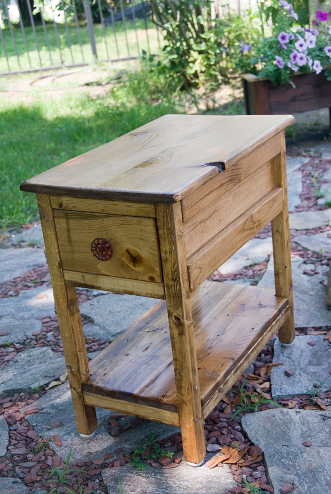 Narrow End Table Night Stand End Table Table Side Table Etsy