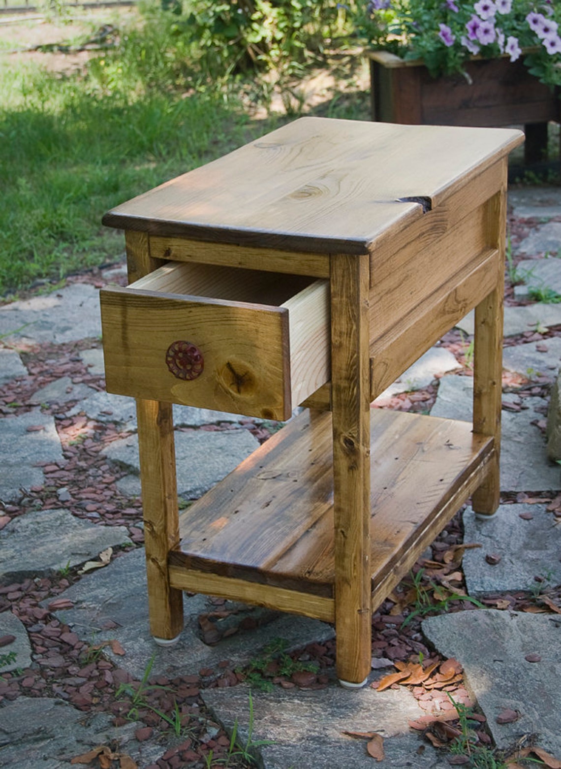 Narrow End Table Night Stand End Table Table Side Table Etsy