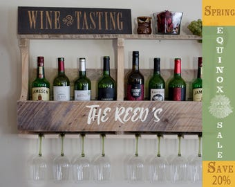 Cadeau personnalisé, casier à vin sur palette, casier à vin sur palette, casier à vin, casier à vin rustique, casier à vin en bois, casier à vin, cadeau de mariage, vente en ligne