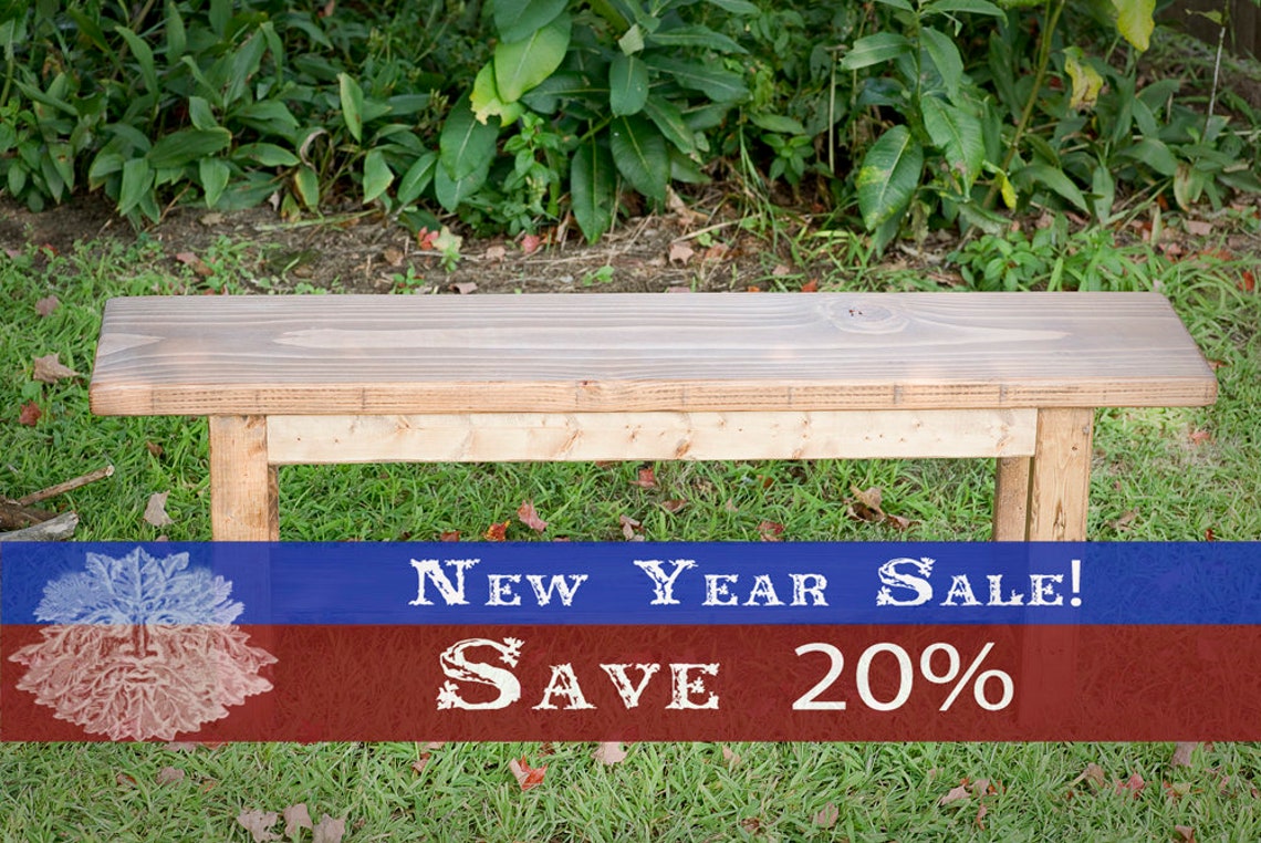 Banco de madera rústica con almacenamiento banco de comedor | Etsy